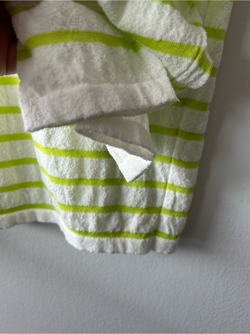 Phil Petter Austria Men’s Premium White & Neon Yellow Striped Long Sleeve Top - Picture 3 of 11